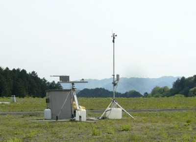 現地調査（大気、気象）の様子